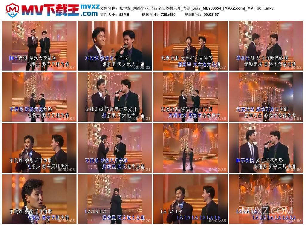 张学友_刘德华-天马行空之妙想天开_粤语_流行_ME900654